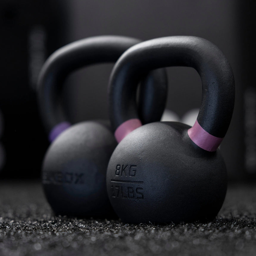 BLK BOX Premium Cast Iron Kettlebell - Dual Marked