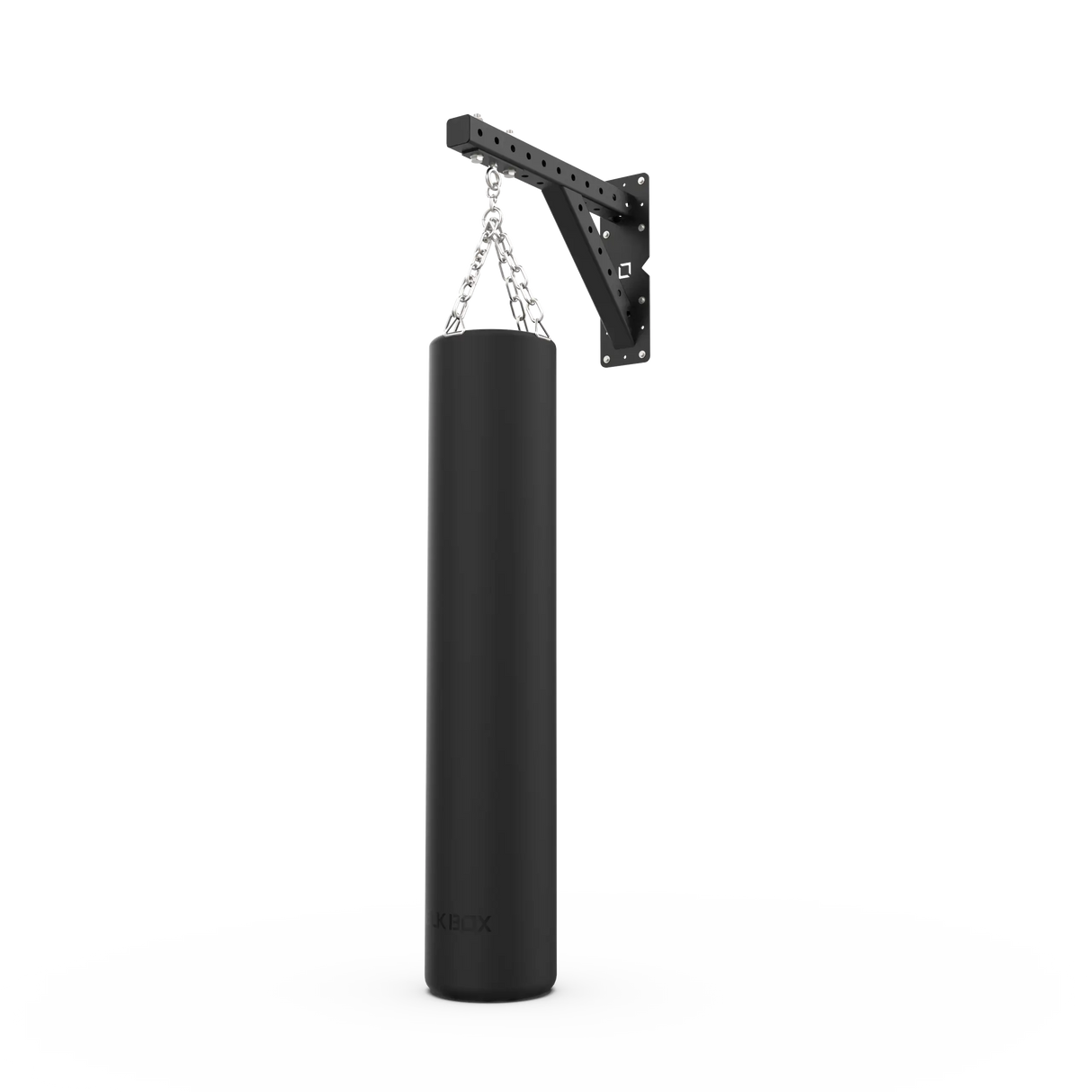 BLK BOX Wall Mounted Boxing Bag Arm with bag angled