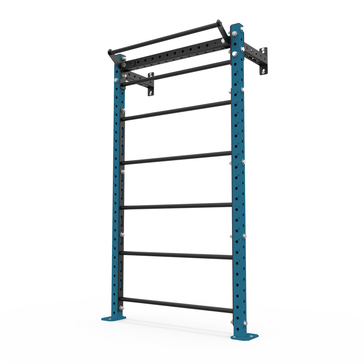 BLK BOX Wall Mounted Stall Bars 2.2m Azure Blue