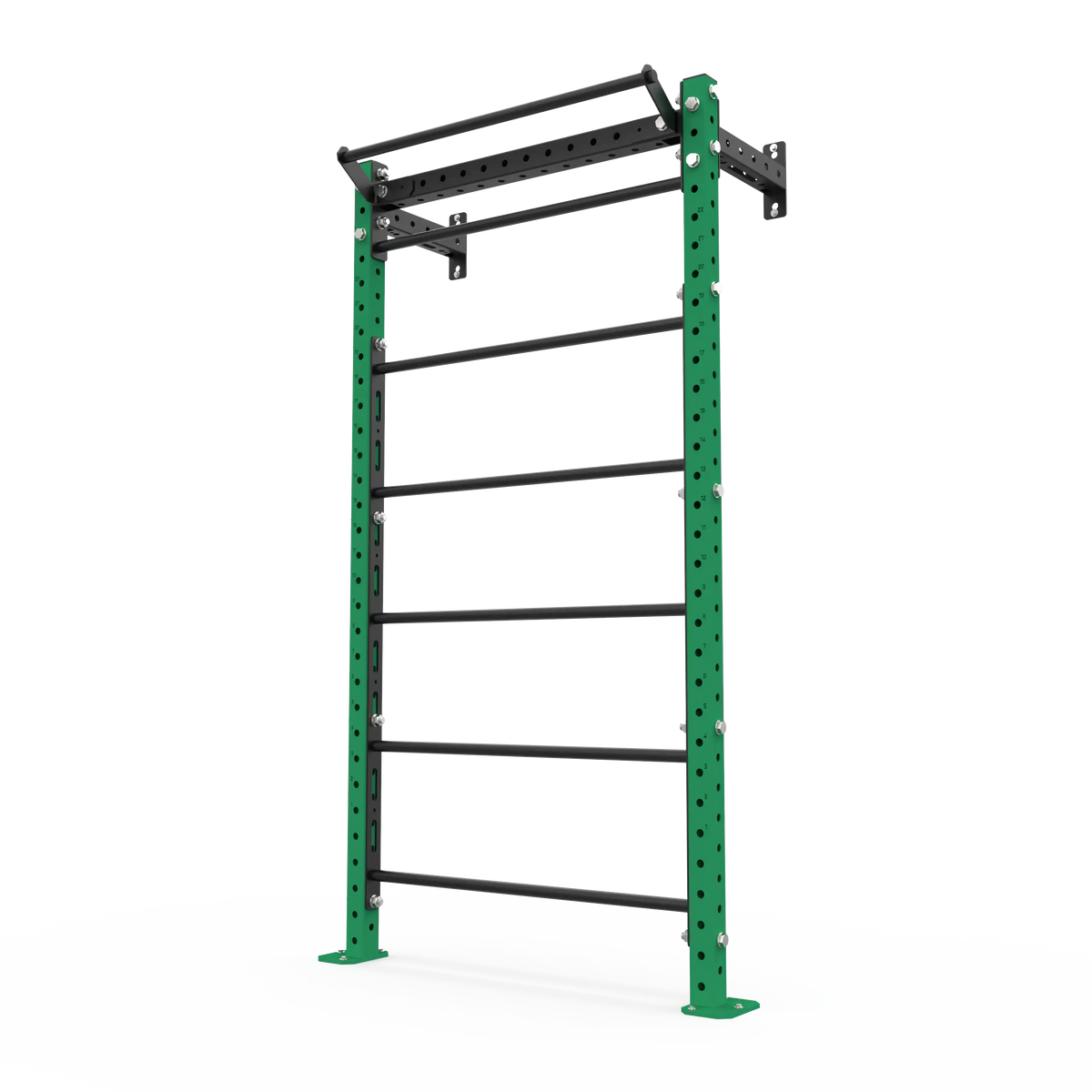 BLK BOX Wall Mounted Stall Bars 2.4m Signal Green