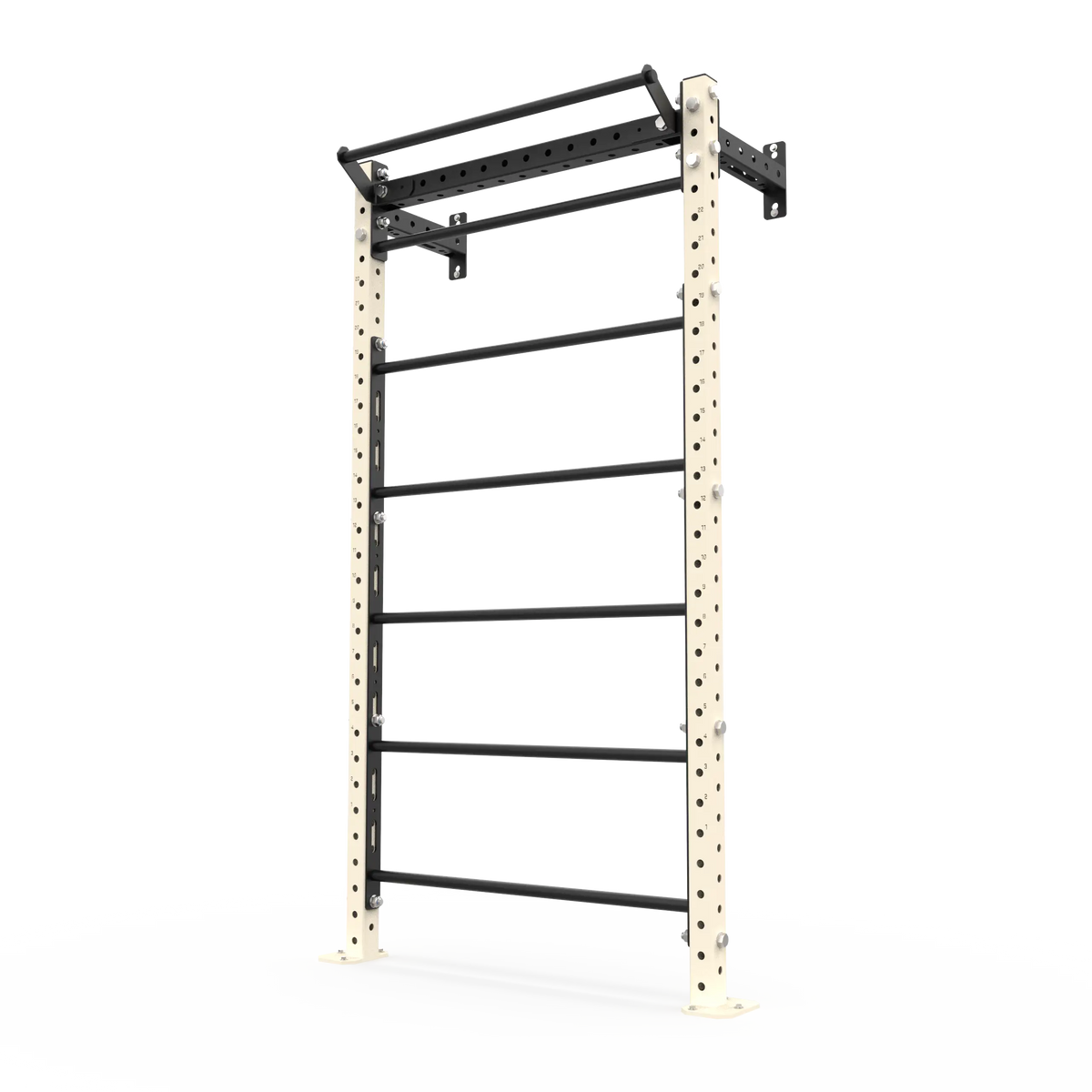 BLK BOX Wall Mounted Stall Bars 2.4m Flat White