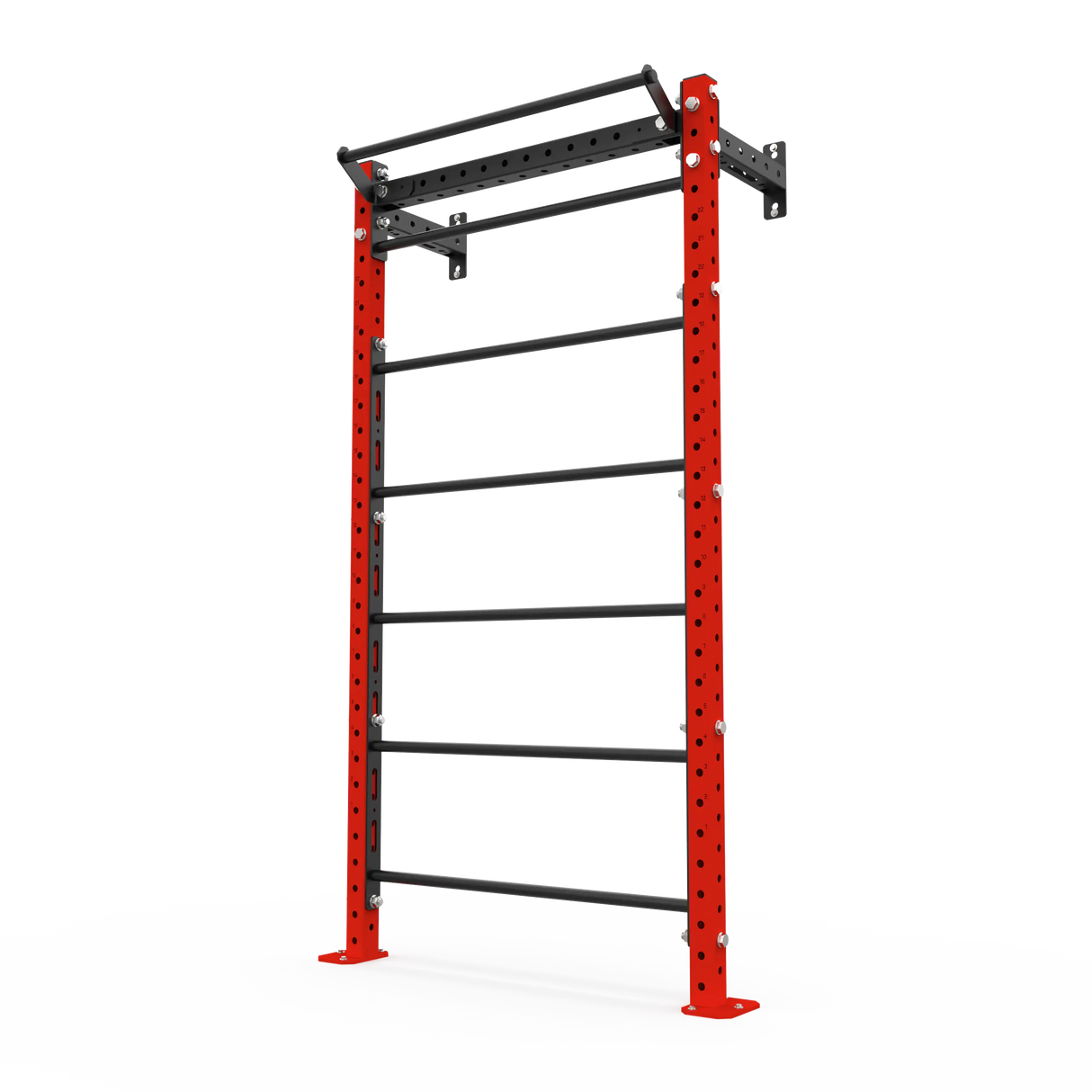 BLK BOX Wall Mounted Stall Bars 2.4m Traffic red