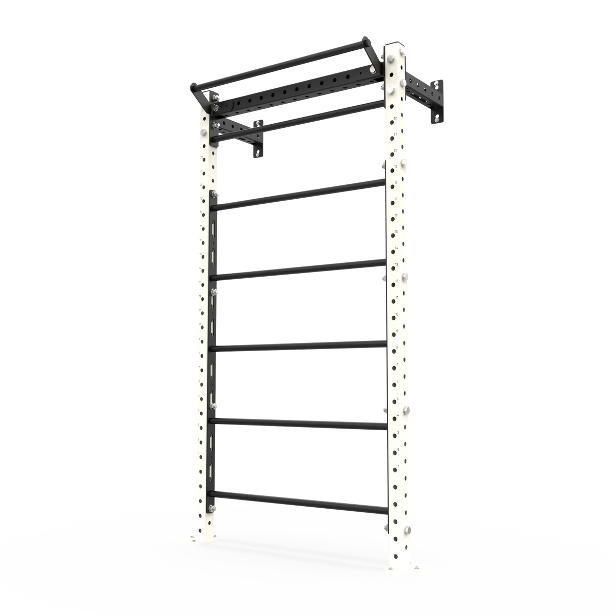 BLK BOX Wall Mounted Stall Bars 2.4m Pure White