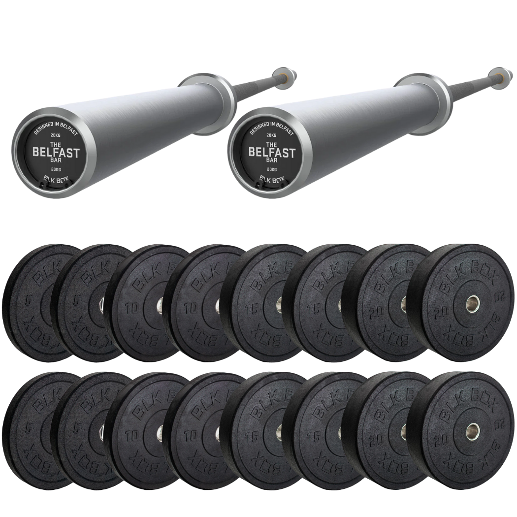 Barbells and weight plates bundle