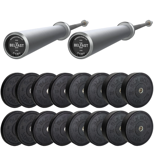 Barbells and weight plates bundle
