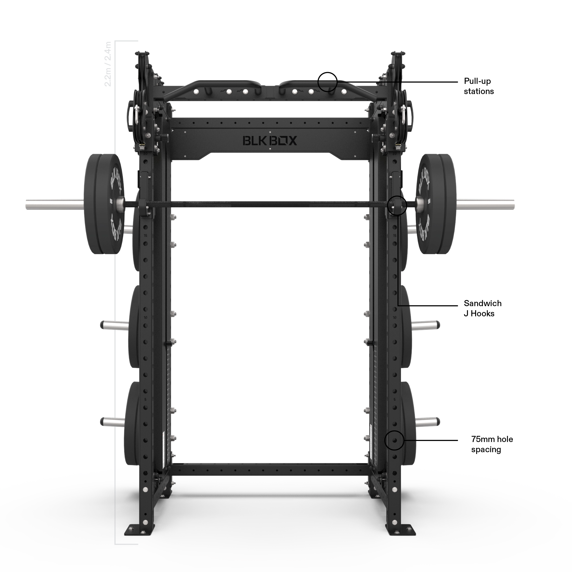 BLK BOX 1 Series Compact Rack with Cable Columns | BLK BOX