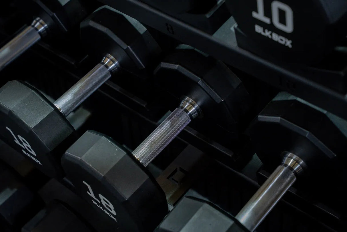 12-Sided Urethane Dumbbell Set - (2-40kg) (20 pairs)