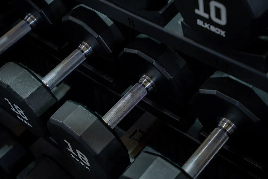 BLK BOX 12 Sided Urethane Dumbbell – BLK BOX