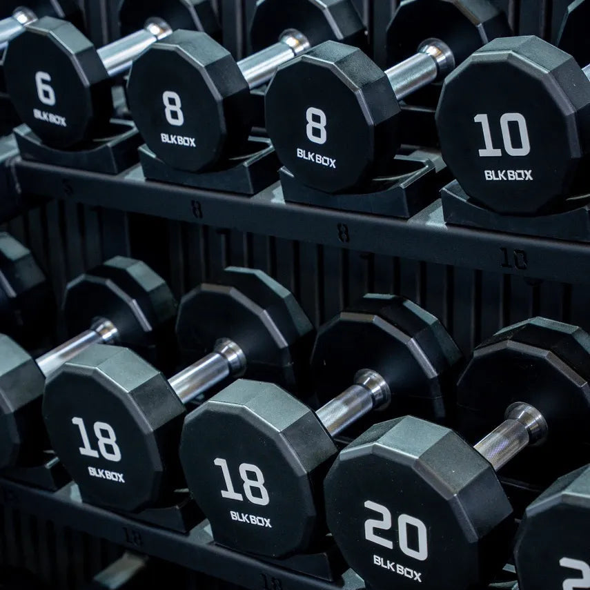 BLK BOX 12 Sided Urethane Dumbbell – BLK BOX