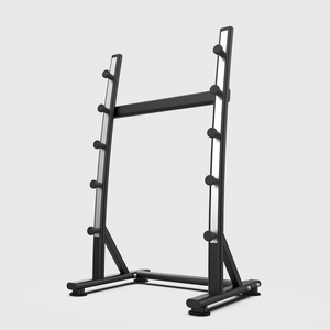 Fixed Barbell & Storage Rack Bundle-Barbell Storage-BLK BOX