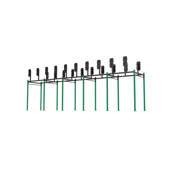 Free Standing Competition Rig with Wall Ball Targets-BLK BOX