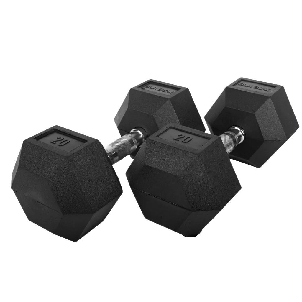 Rubber Hex Dumbbell Weight Set: 1kg - 10kg