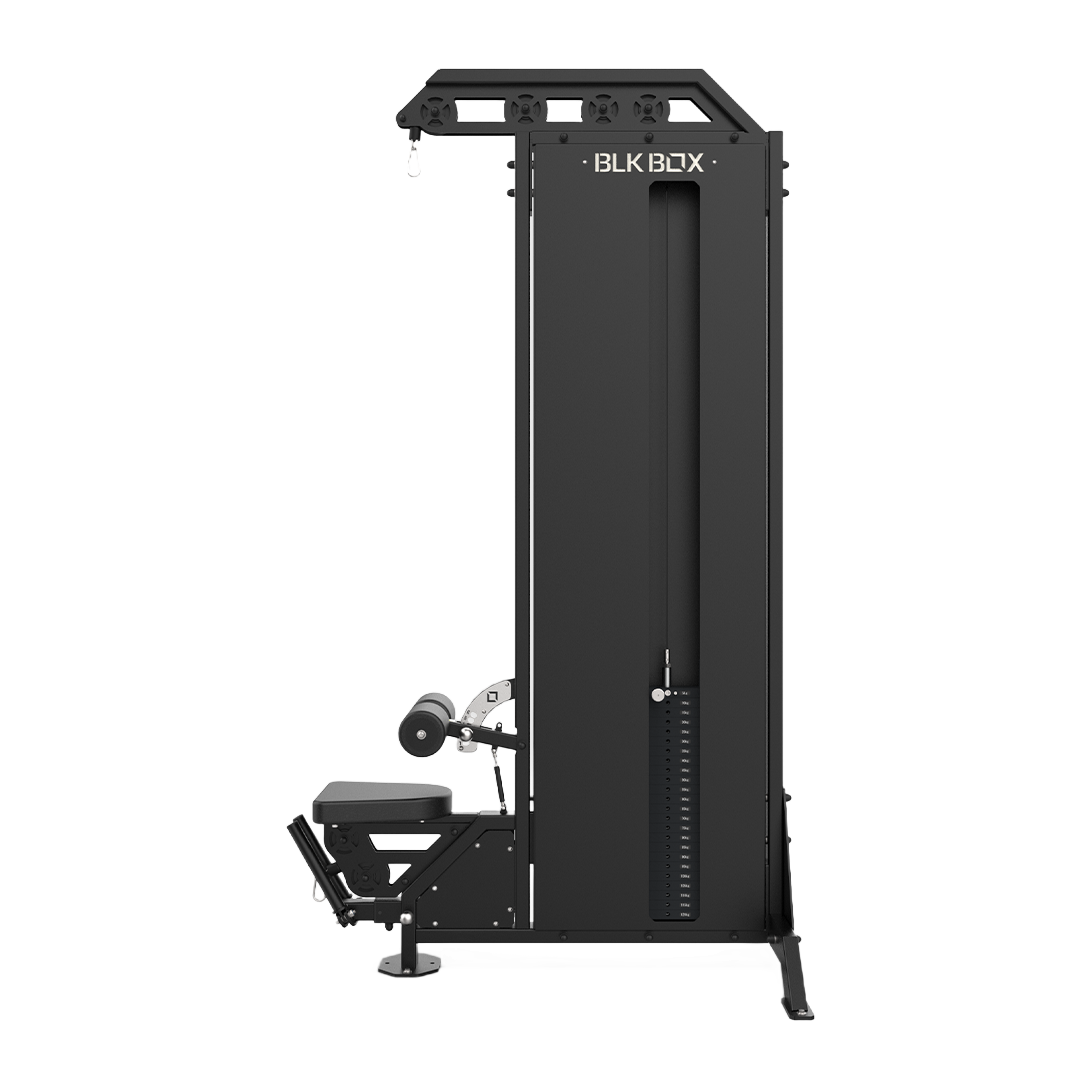 Lat Pulldown Low Row Machine-Pin Loaded Strength Machines-BLK BOX