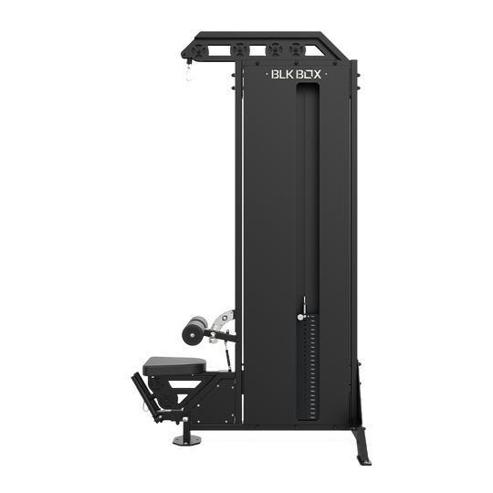 Lat Pulldown Low Row Machine-Pin Loaded Strength Machines-BLK BOX