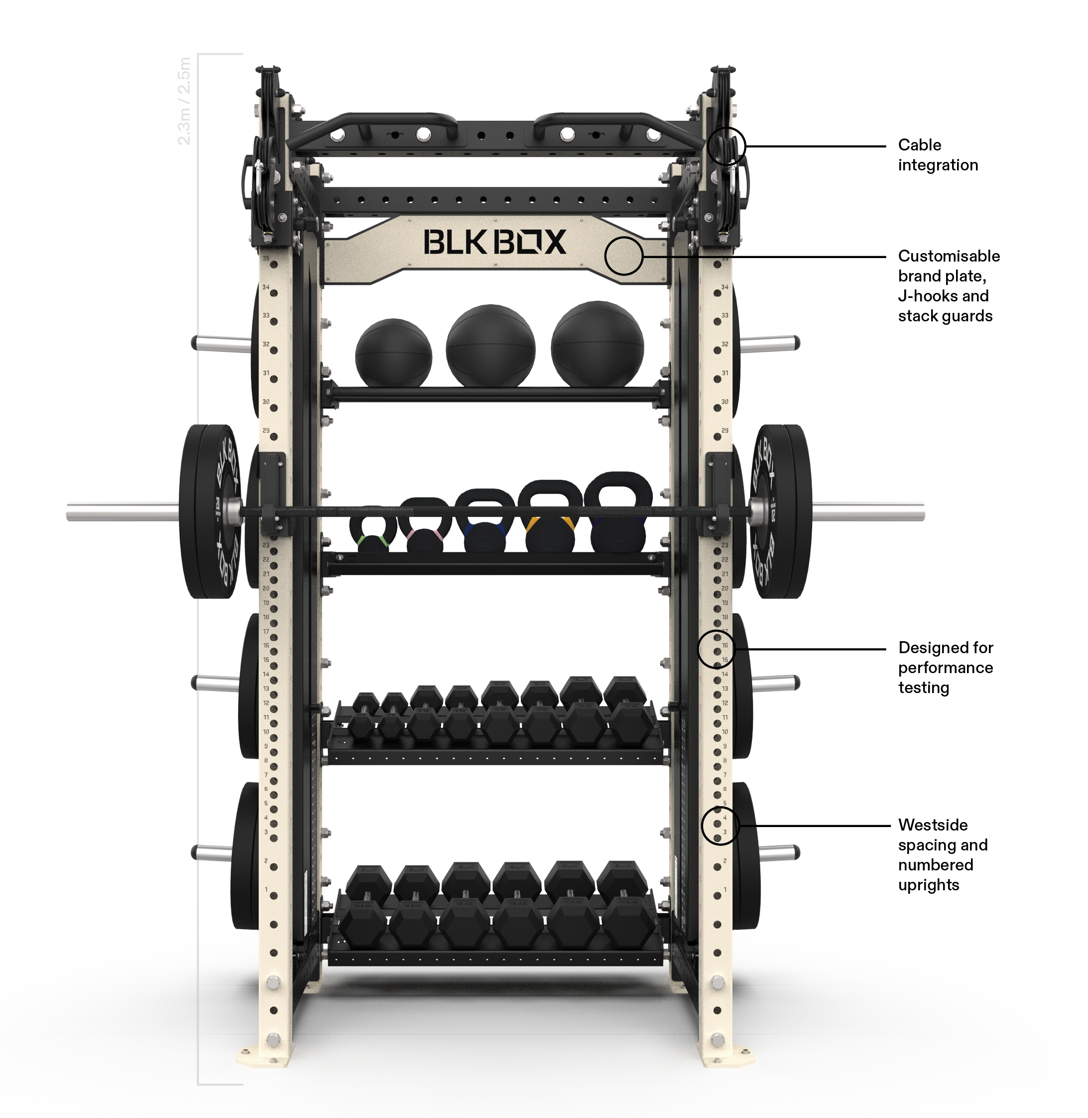 BLK BOX Nexus 5 Series Compact Rack with Storage | BLK BOX