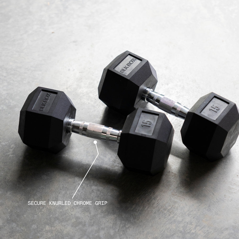 Rubber Hex Dumbbell