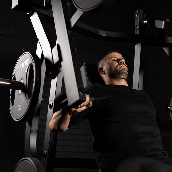 Plate Loaded Chest Press lifestyle close up press