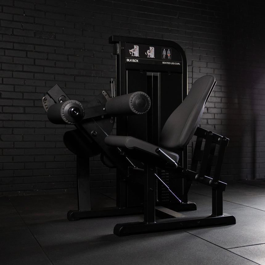 BLK BOX Pin Loaded Seated Leg Curl side lower