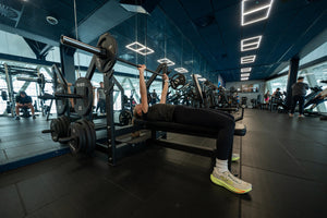 BLK BOX Olympic Flat Bench – frame and foot detail