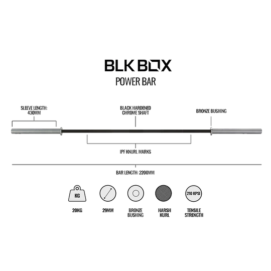 Power Bar - 20kg 7ft Barbell
