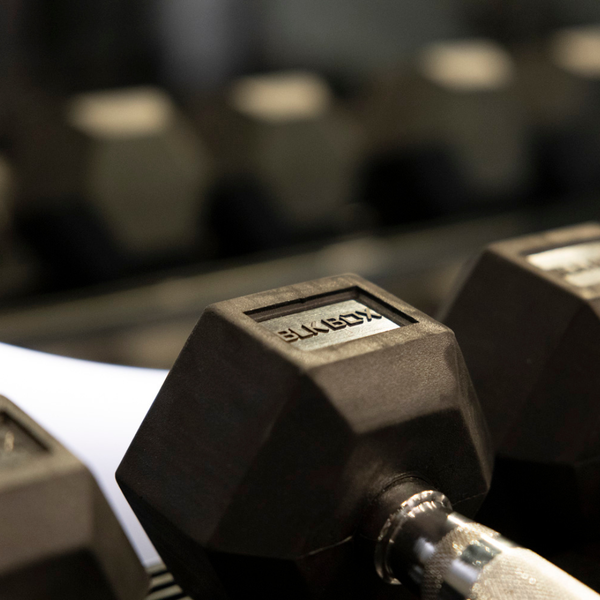 Rubber Hex Dumbbells (Sold Individually)