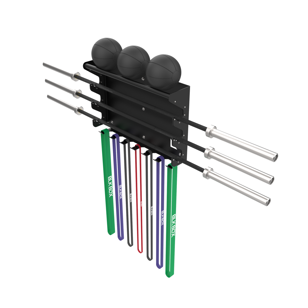 BLK BOX Wall Mounted Multi Storage – loaded with plates