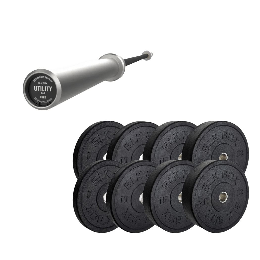 Barbell & Weight Plates Bundle | BLK BOX