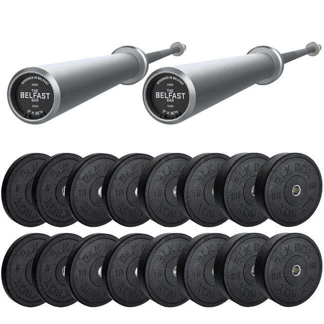 Barbells & Weight Plates Bundle - BLK BOX