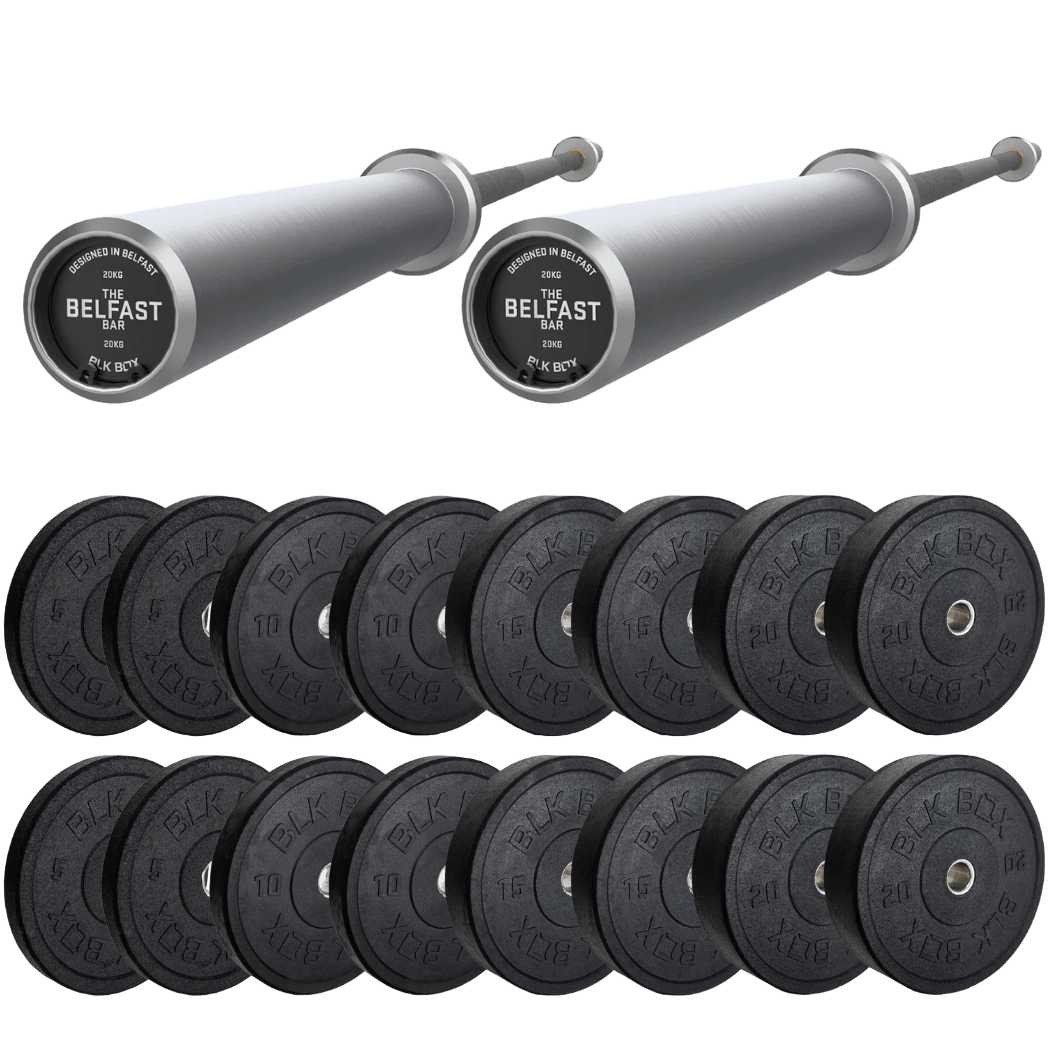 Barbells & Weight Plates Bundle | BLK BOX