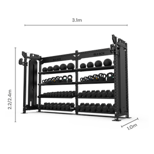 Cable Storage System (1.5m) - 2 Bay | BLK BOX