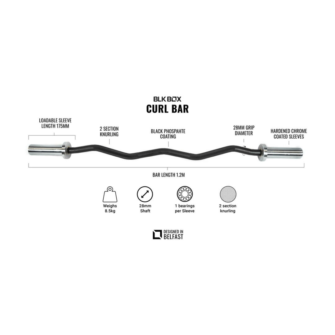 Curl Bar - 9kg - BLK BOX