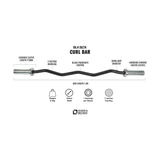 Curl Bar - 9kg - BLK BOX