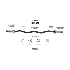 Curl Bar - 9kg - BLK BOX