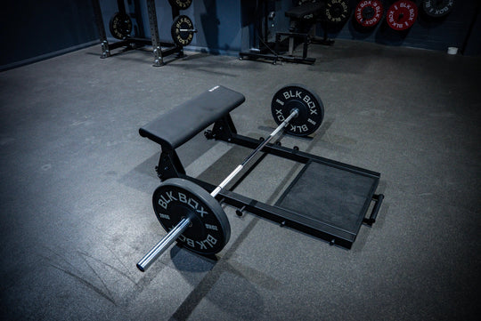 Hip Thrust Bench (Rubber tile) - BLK BOX