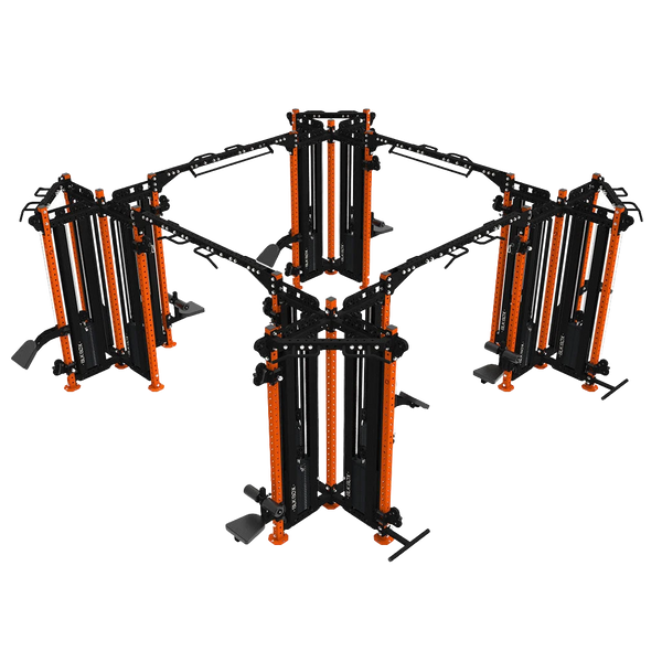 16 Station Multi-Gym Cable Machine-Cable Machines-BLK BOX