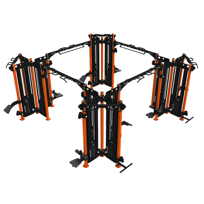 16 Station Multi-Gym Cable Machine-Cable Machines-BLK BOX