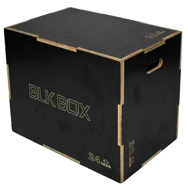 Anti - Slip 3in1 Wooden Plyo Jump Box | BLK BOX