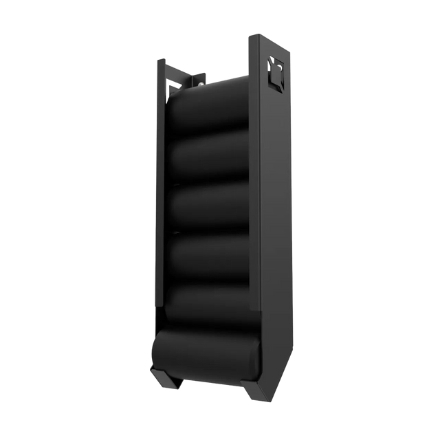 BLK BOX Wall Mounted Foam Roller Storage – front view