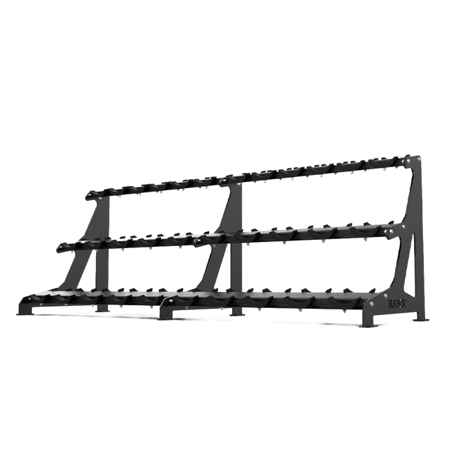 3 Tier Round Dumbbell Rack 2.5 - 40kg - BLK BOX