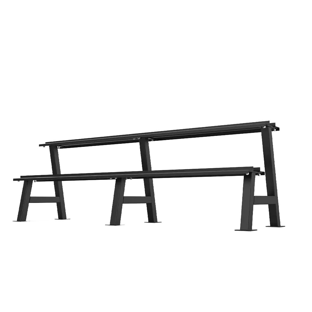 2 Tier Hex Dumbbell Rack 2.5 - 30kg - BLK BOX