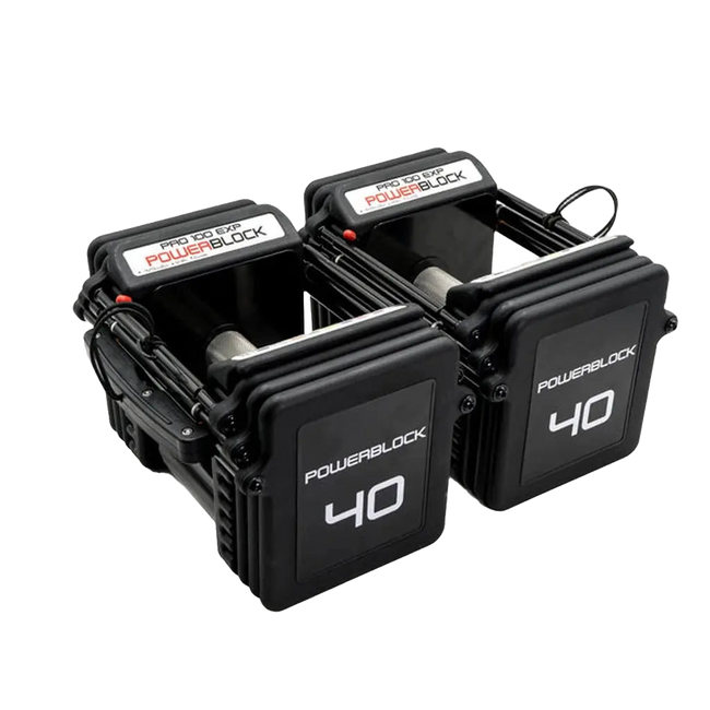 PowerBlock Pro EXP Adjustable Dumbbells (Pair) - BLK BOX