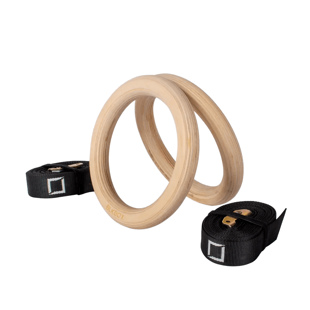 Wooden Gym Rings - BLK BOX