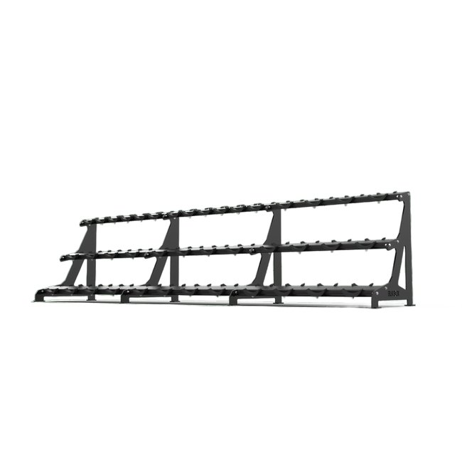 3 Tier Round Dumbbell Rack 2.5 - 50kg - BLK BOX