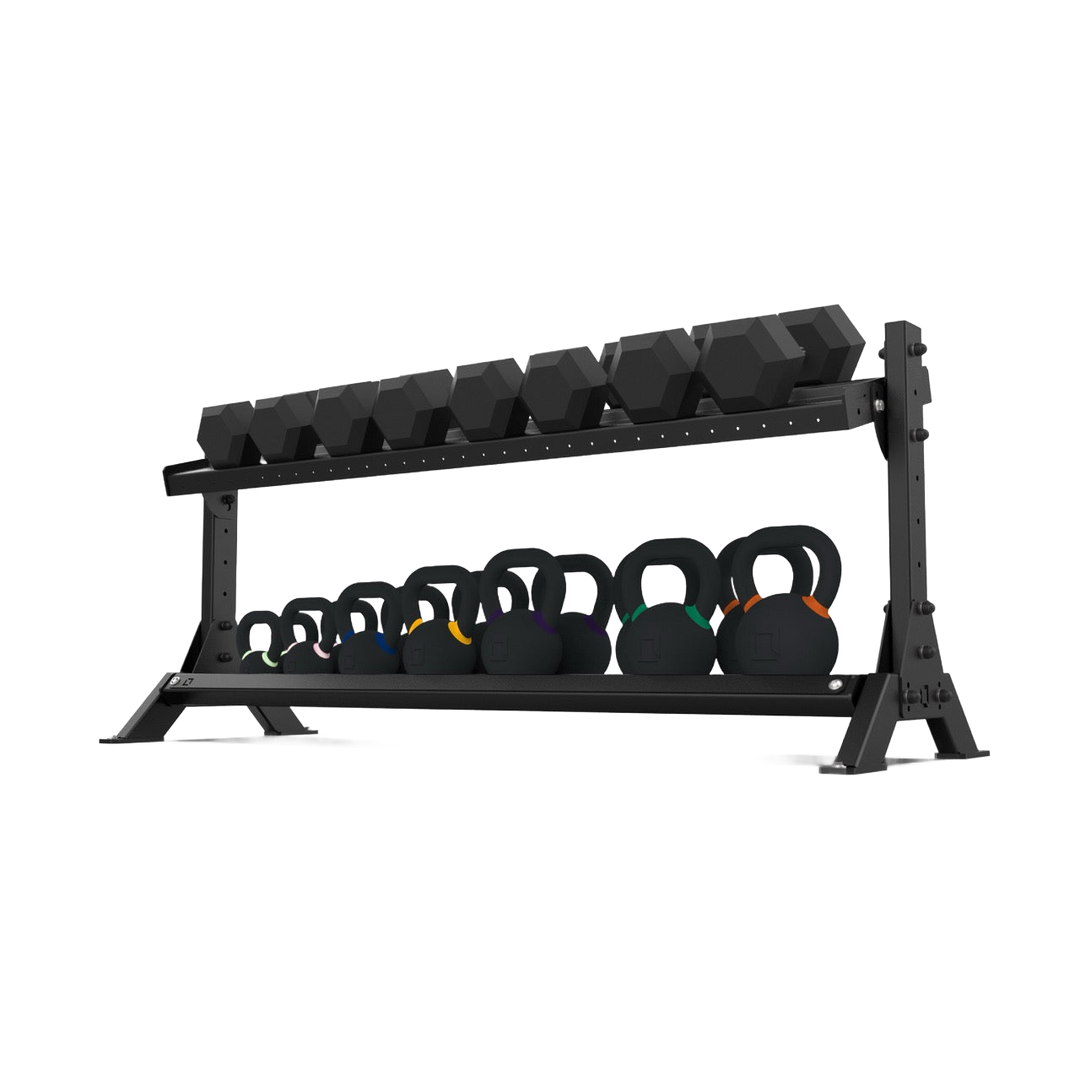 2 Tier Basecamp Storage System - 1.8m - BLK BOX