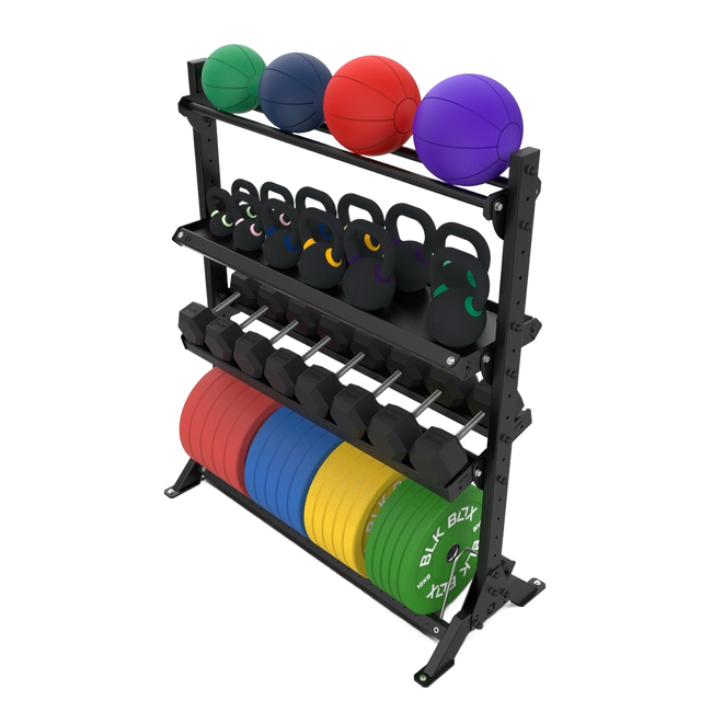 4 Tier Basecamp Storage System - 1.5m - BLK BOX