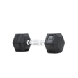 BLK BOX Rubber Hex Dumbbell (lbs) – rubber-coated hex head
