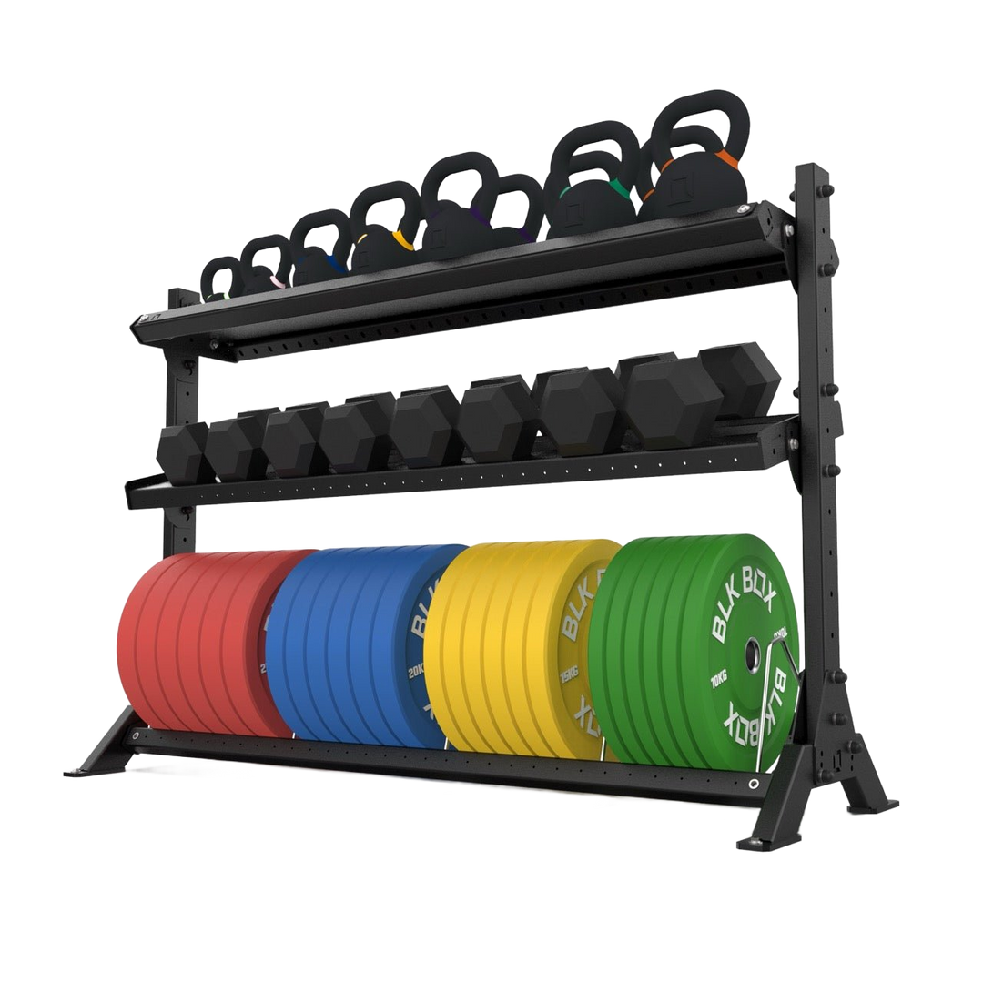 3 Tier Basecamp Storage System - 1.8m - BLK BOX