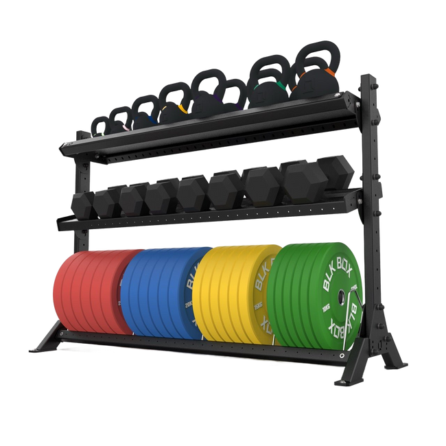 3 Tier Basecamp Storage System - 1.8m - BLK BOX