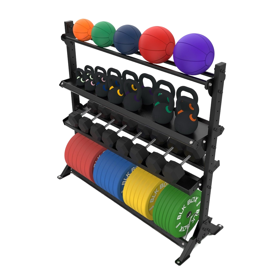 4 Tier Basecamp Storage System - 1.8m - BLK BOX