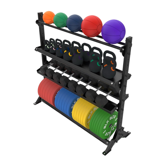 4 Tier Basecamp Storage System - 1.8m - BLK BOX